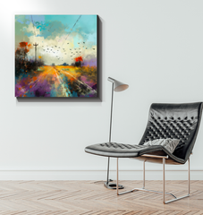 Fields of Lavender Wrapped Canvas