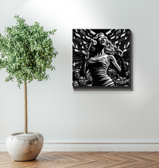 Rave Radiance Wrapped Canvas