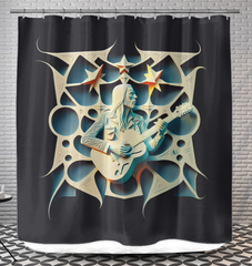 Lyrical Luminescence Shower Curtain