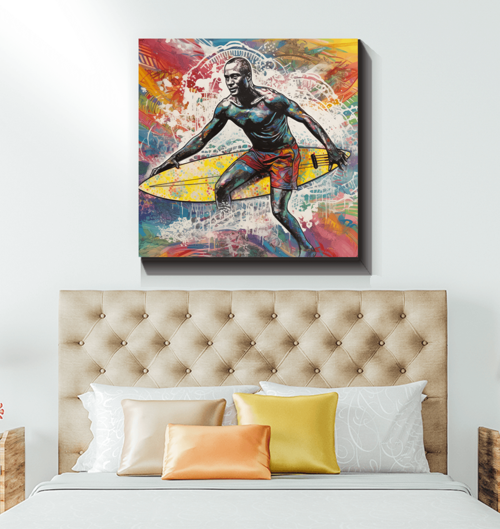 Surfing 1 47 Wrapped Canvas - Beyond T-shirts