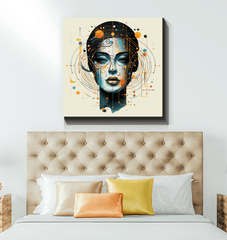 Elegance Unveiled: Abstract Women Art - Beyond T-shirts