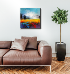 Sunrise at the Lake Wrapped Canvas