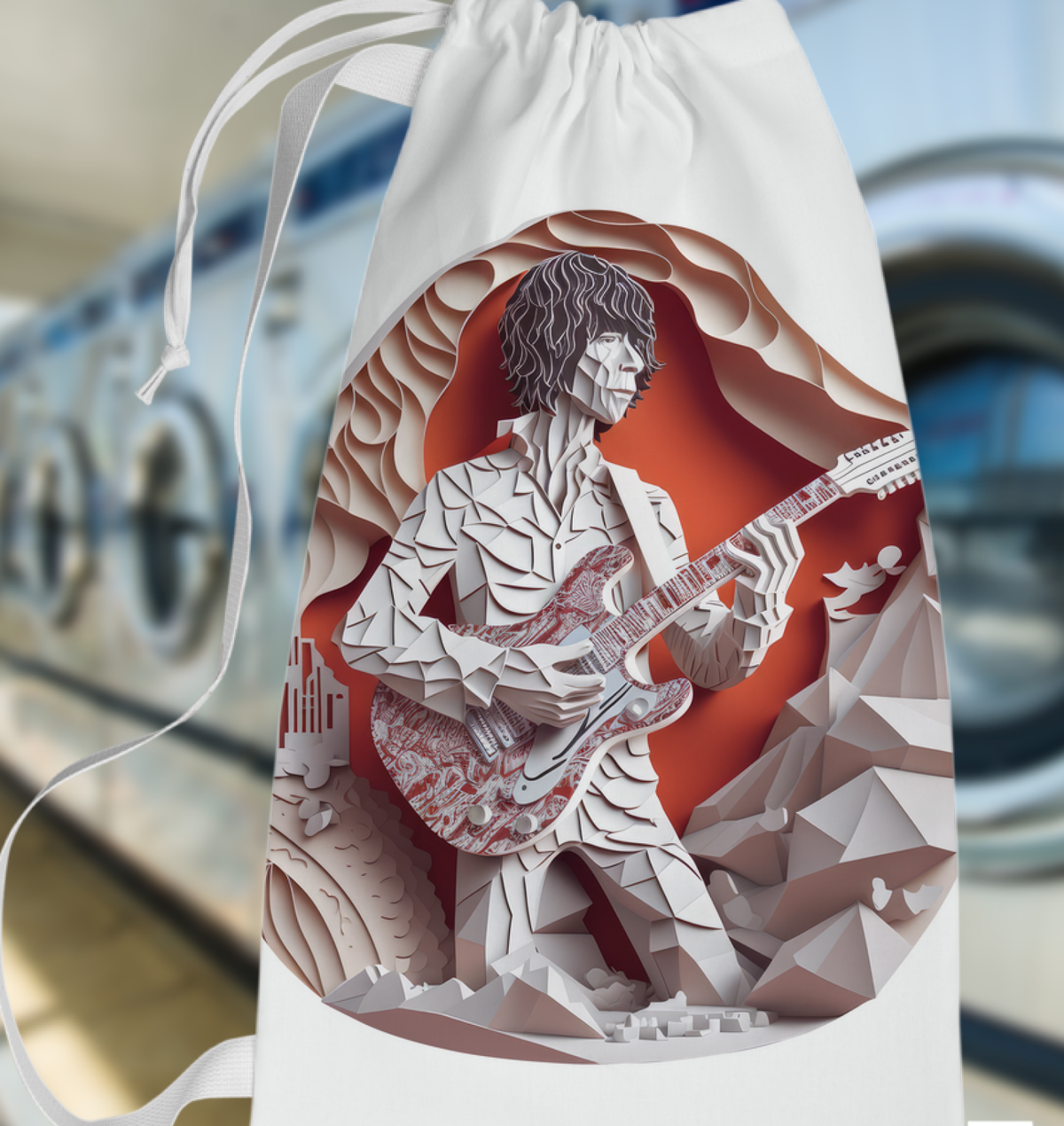 Elegant Echoes Laundry Bag