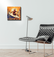 Surfing Horizon Wrapped Canvas - Beyond T-shirts