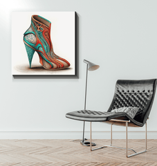 Urban Futurism - Canvas Print with Shoe Design - Beyond T-shirts