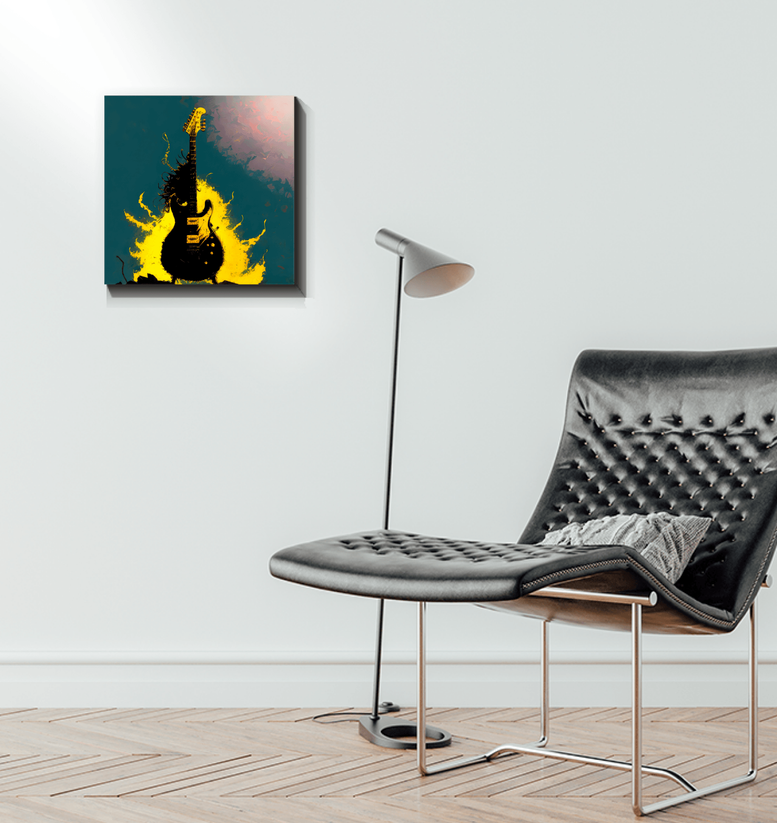 Saxophone Serenity - Jazz Music Canvas Wall Art - Beyond T-shirts