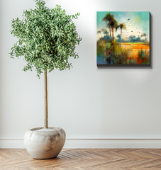 Autumn Leaves in the Breeze Wrapped Canvas
