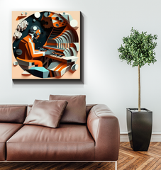 Rhythmic Reverie Wrapped Canvas