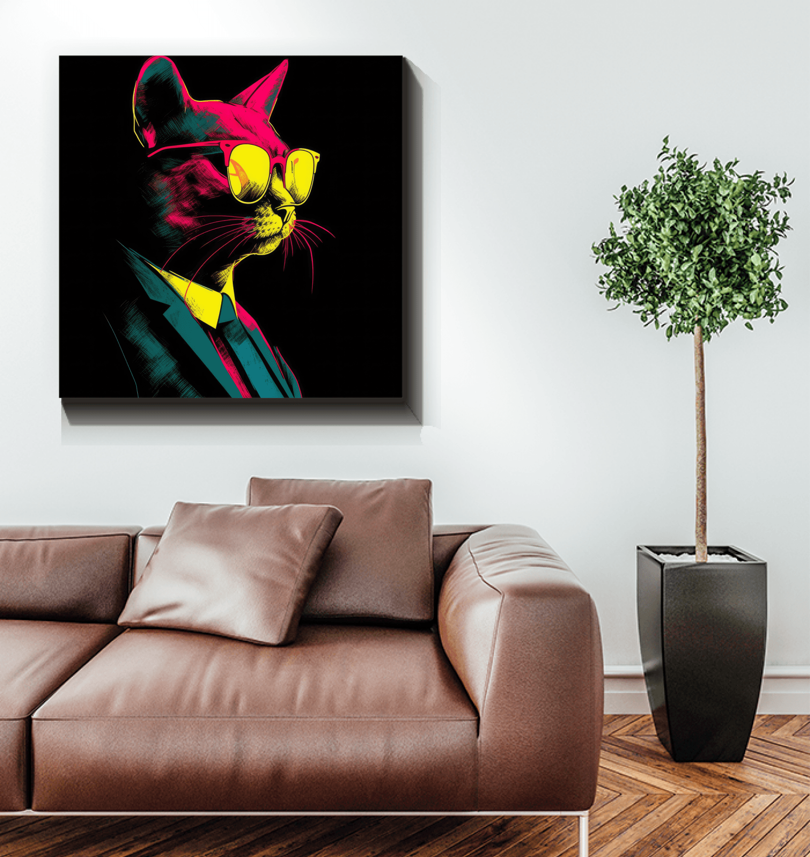 Majestic Kitty Canvas Artwork - Beyond T-shirts