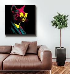 Majestic Kitty Canvas Artwork - Beyond T-shirts