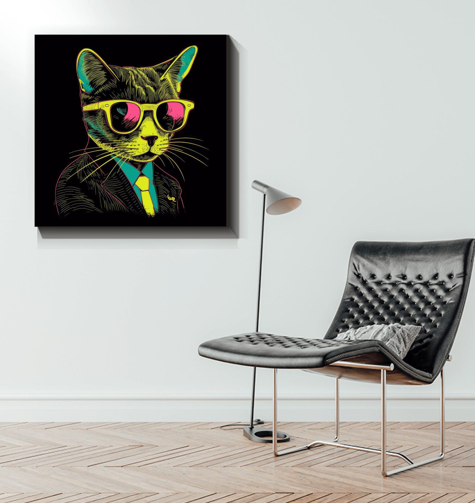 Artistic Whiskers Canvas Art - Beyond T-shirts