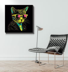 Artistic Whiskers Canvas Art - Beyond T-shirts