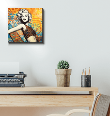 Side view of Surfing 5 06 Wrapped Canvas