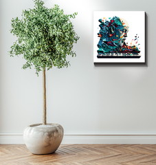 Bassline Brilliance Musical Wrapped Canvas
