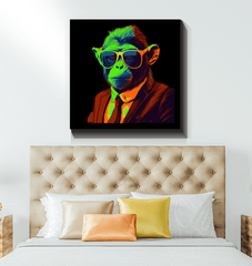 Jungle Joy Monkey Canvas Print - Beyond T-shirts