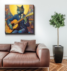 Purrfectly Cozy Cat Wrapped Canvas