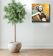 Bright ocean scene on Surfing 5 06 Wrapped Canvas