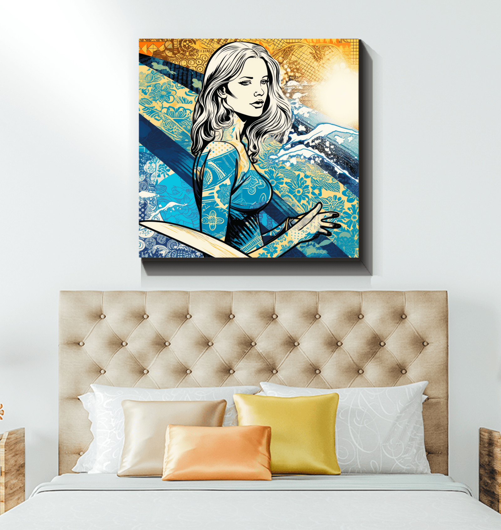 Surfer's Paradise Canvas Print - Beyond T-shirts