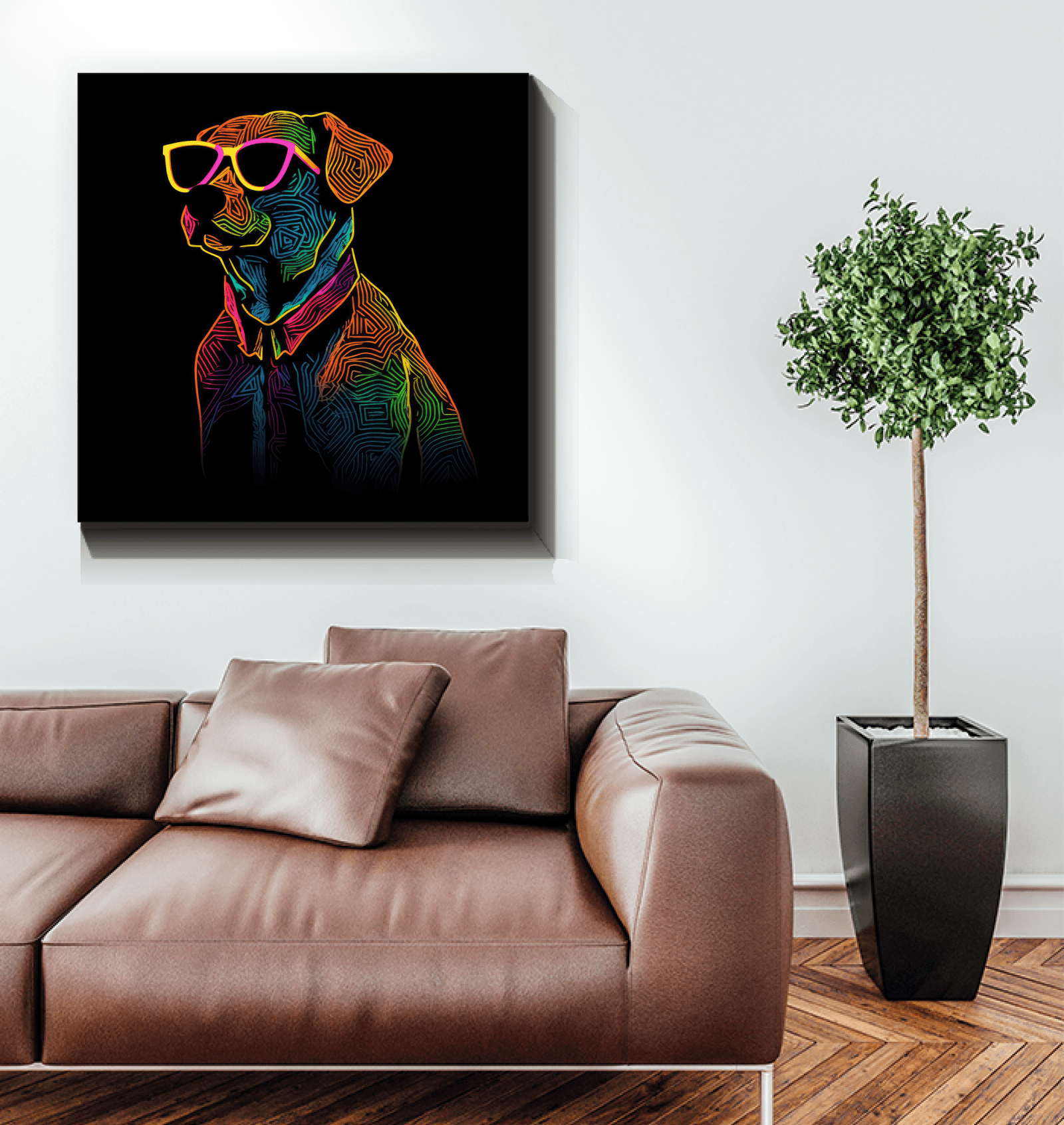 Soulful Gaze Canvas Print - Beyond T-shirts