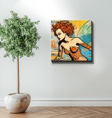 Surfing 5 24 Canvas art piece on wall