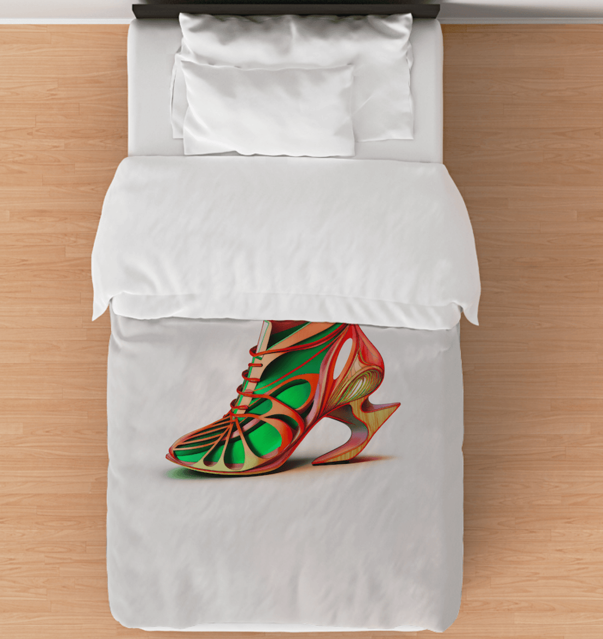 Sleek Sneaker Bedding Haven - Beyond T-shirts