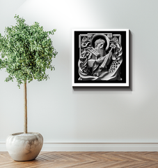 Musical theme canvas art with bebop jazz vibe