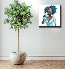 Tranquil Terrarium Canvas Art perfect for a peaceful bedroom decor.