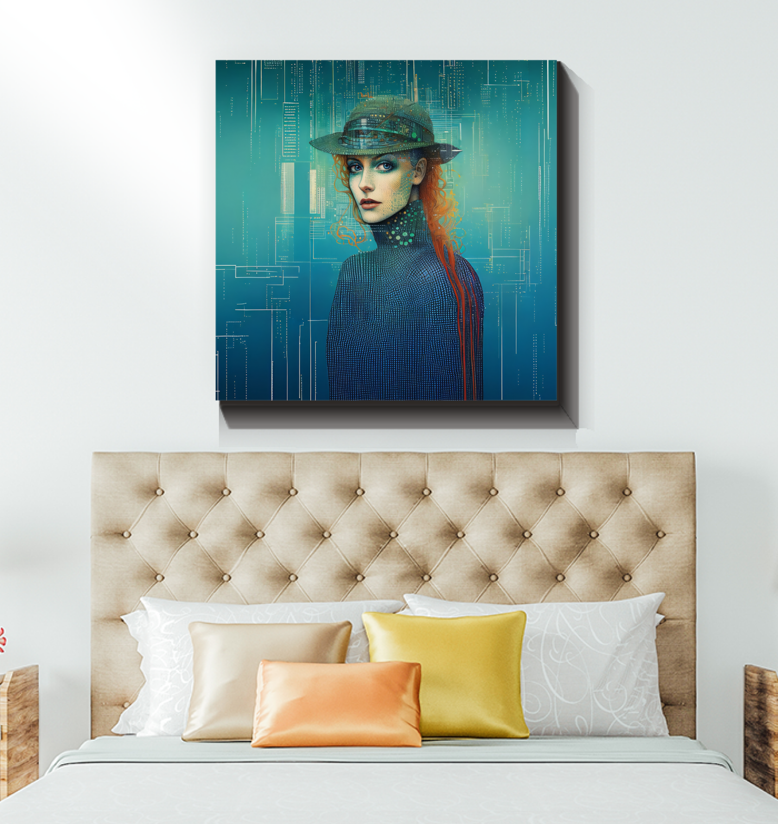 Radiant Reverie Wrapped Canvas artwork