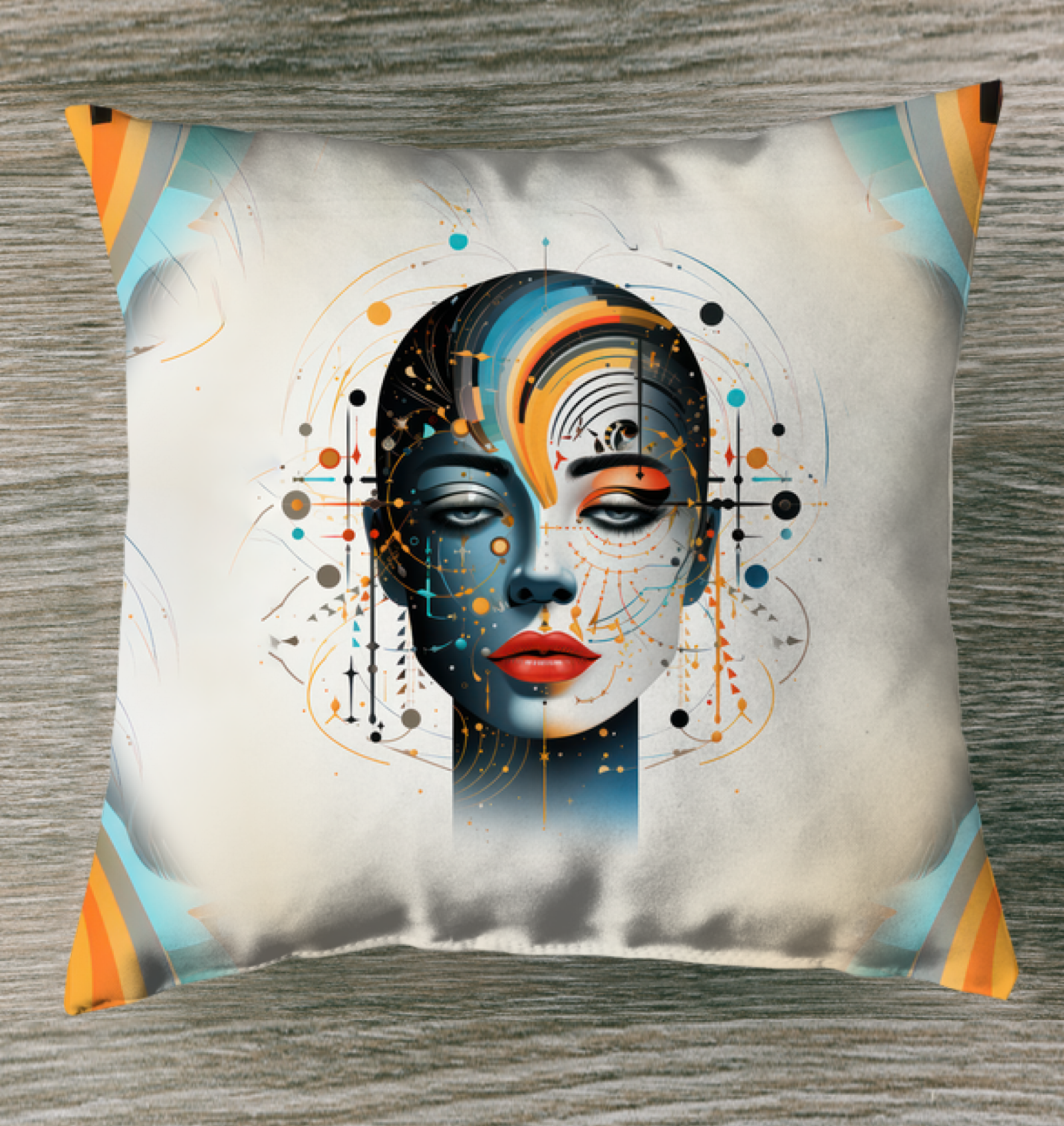 Expressive Elegance Pillow