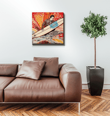 Eternal Surfing Canvas Print - Beyond T-shirts