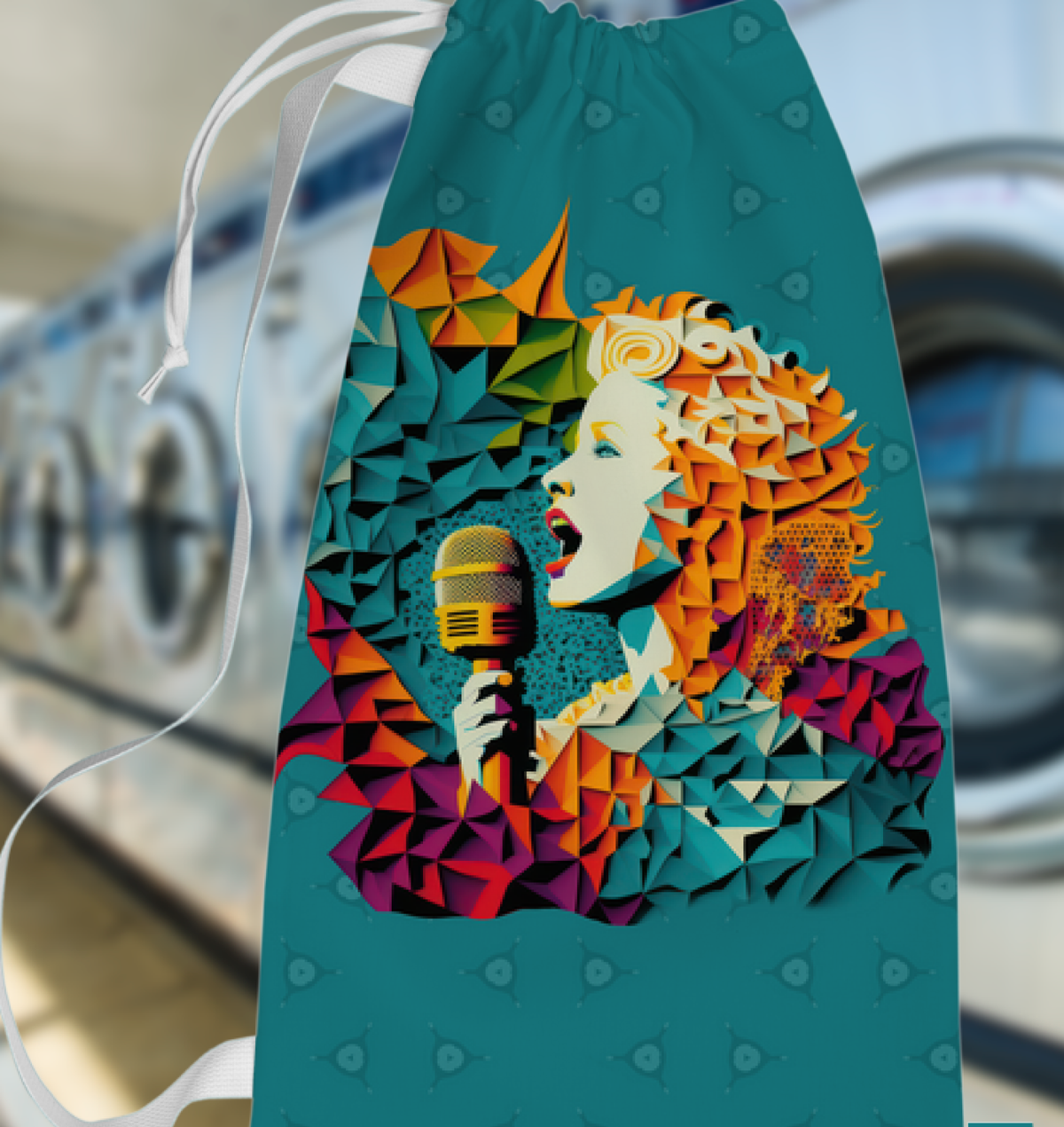 Techno Tones Laundry Bag