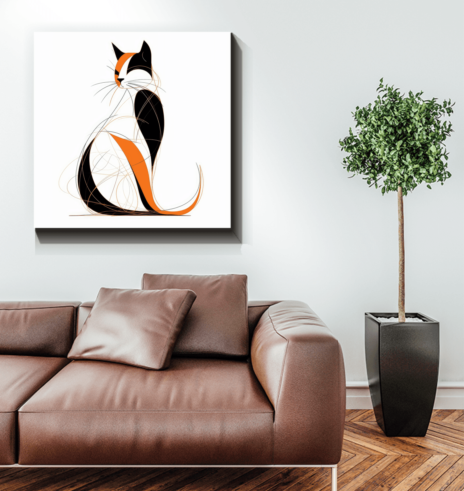 Graceful Cat Watercolor Dream Canvas - Beyond T-shirts