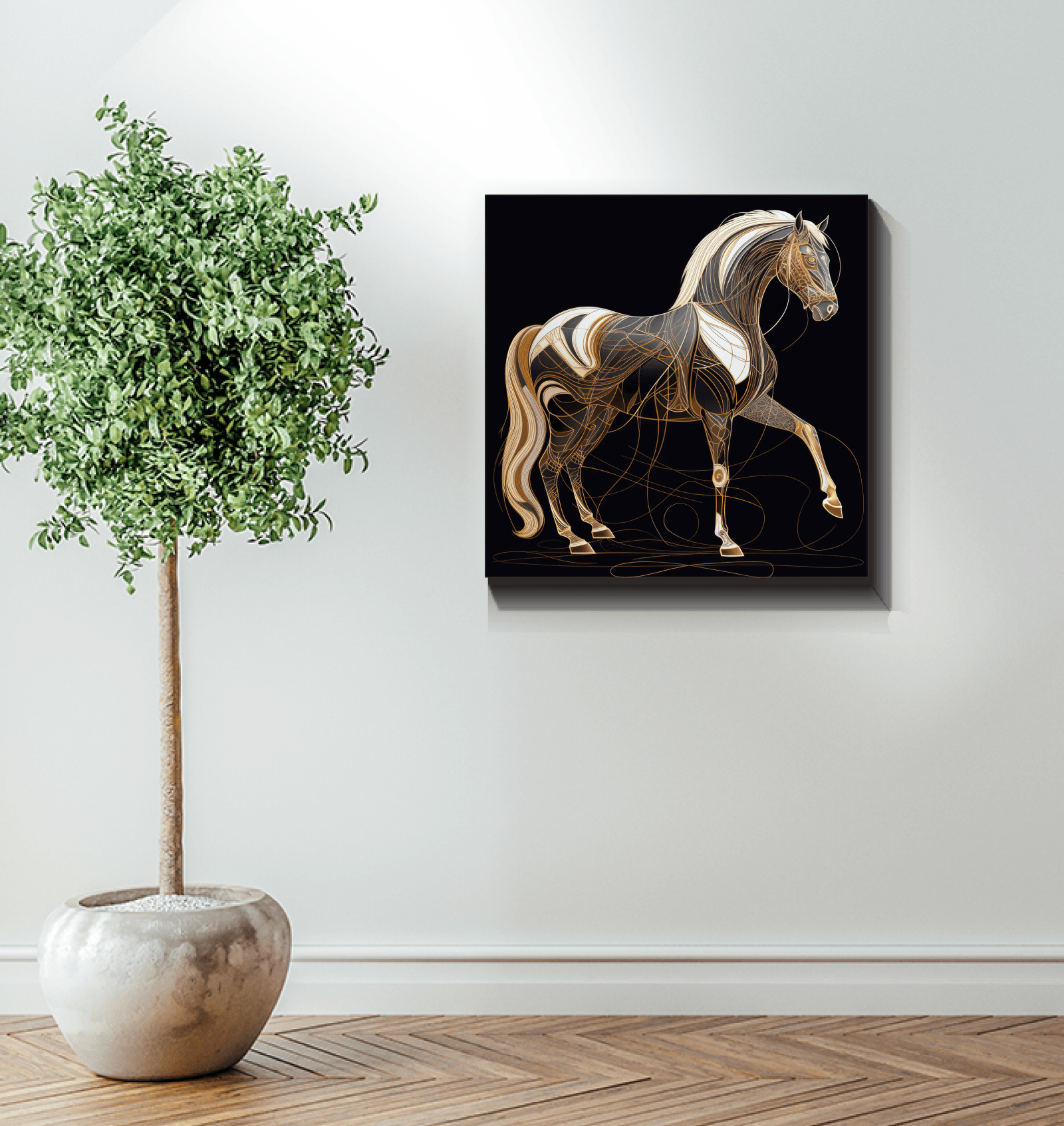 Majestic Horse Winter Snowfall - Beyond T-shirts