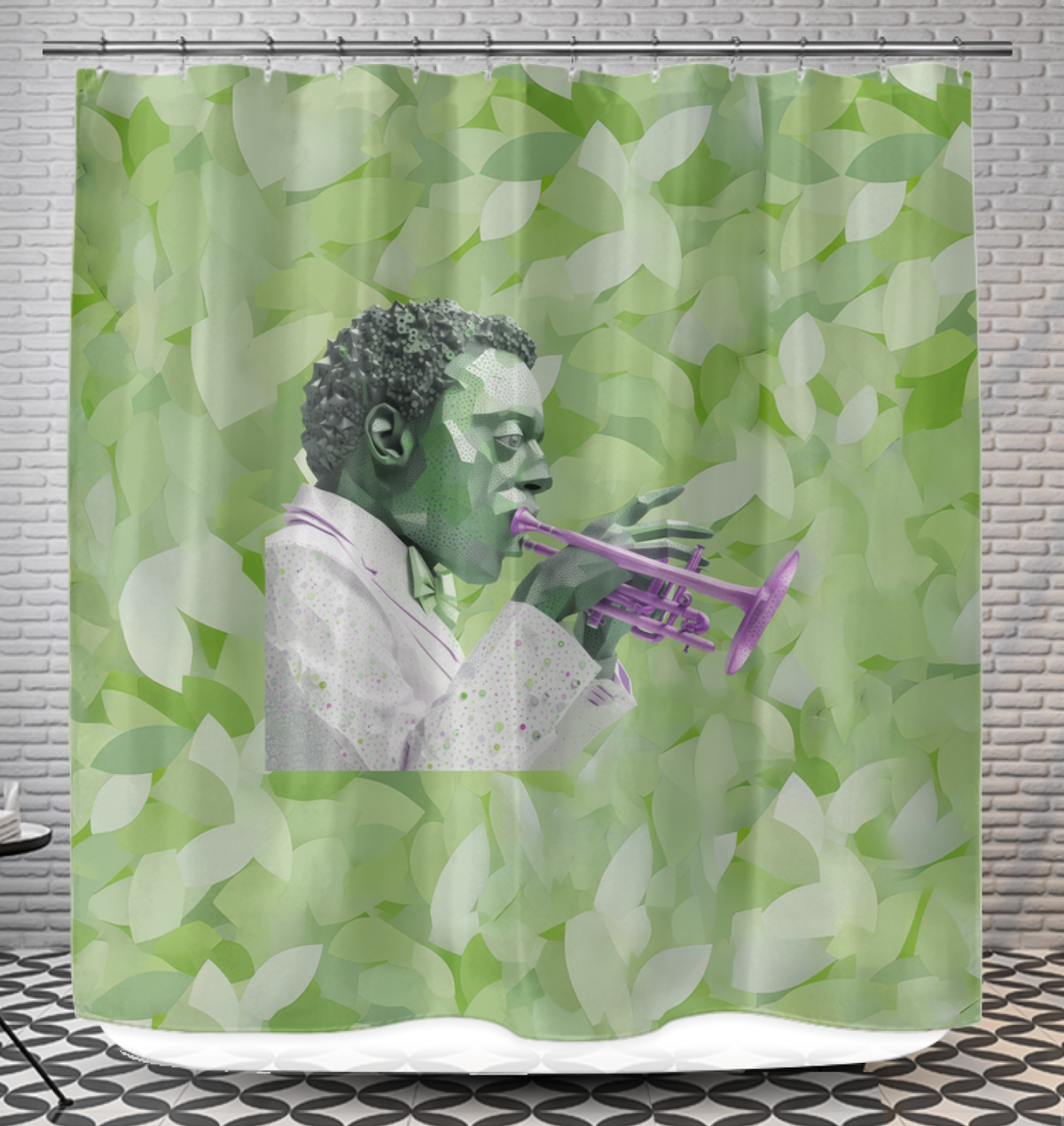 Enchanting forest-themed shower curtain inspired by Midsummer Night's Dream.