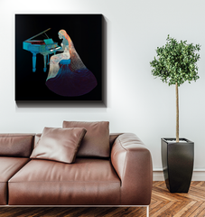 Lily Love Wrapped Canvas