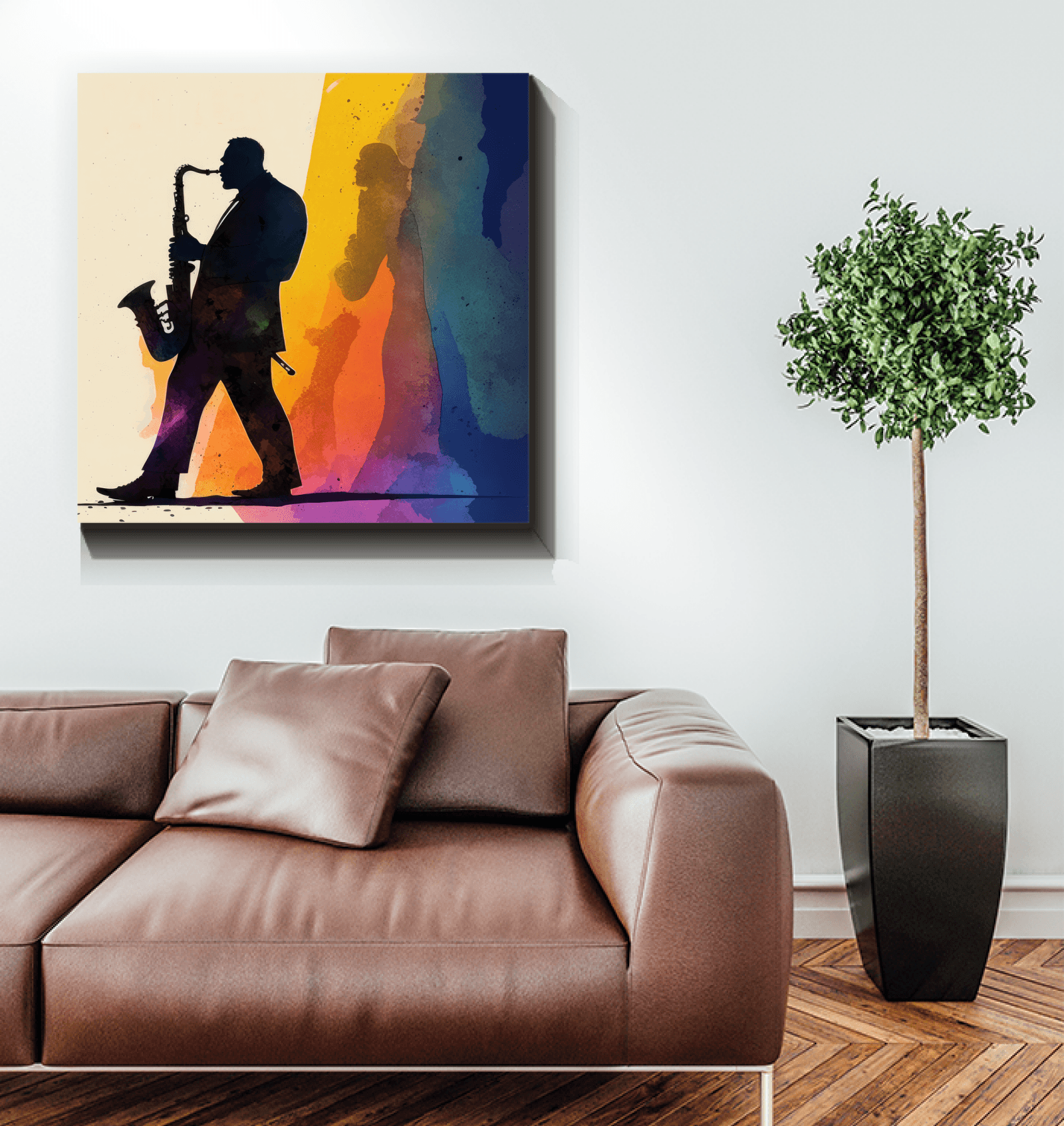 Bluesy Night - Jazz Music Canvas Artwork - Beyond T-shirts