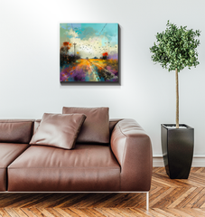 Fields of Lavender Wrapped Canvas