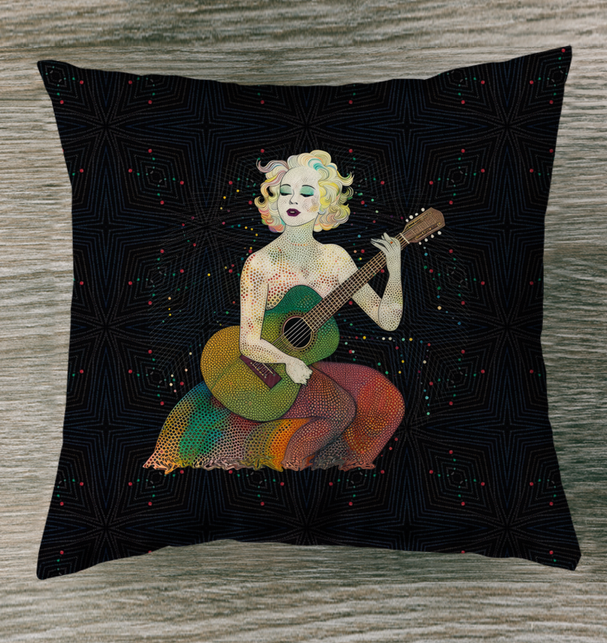 Petal Pathway Outdoor Pillow - Garden Cushion