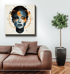 Abstract Portraits of Women: Canvas Art - Beyond T-shirts