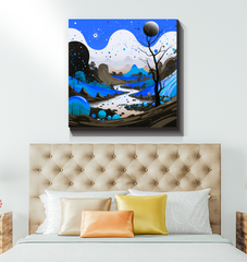Whispering Woods Forest Landscape Canvas