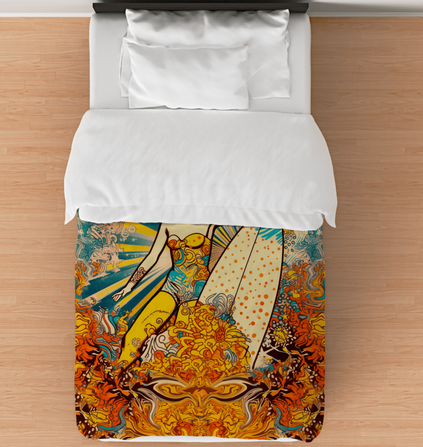 Tropical Tide Duvet Cover Ensemble - Beyond T-shirts