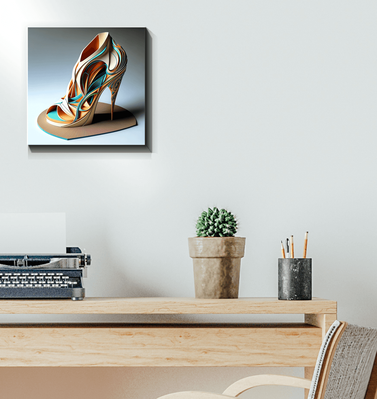 Futuristic Footwear Dreams - Canvas Artwork - Beyond T-shirts