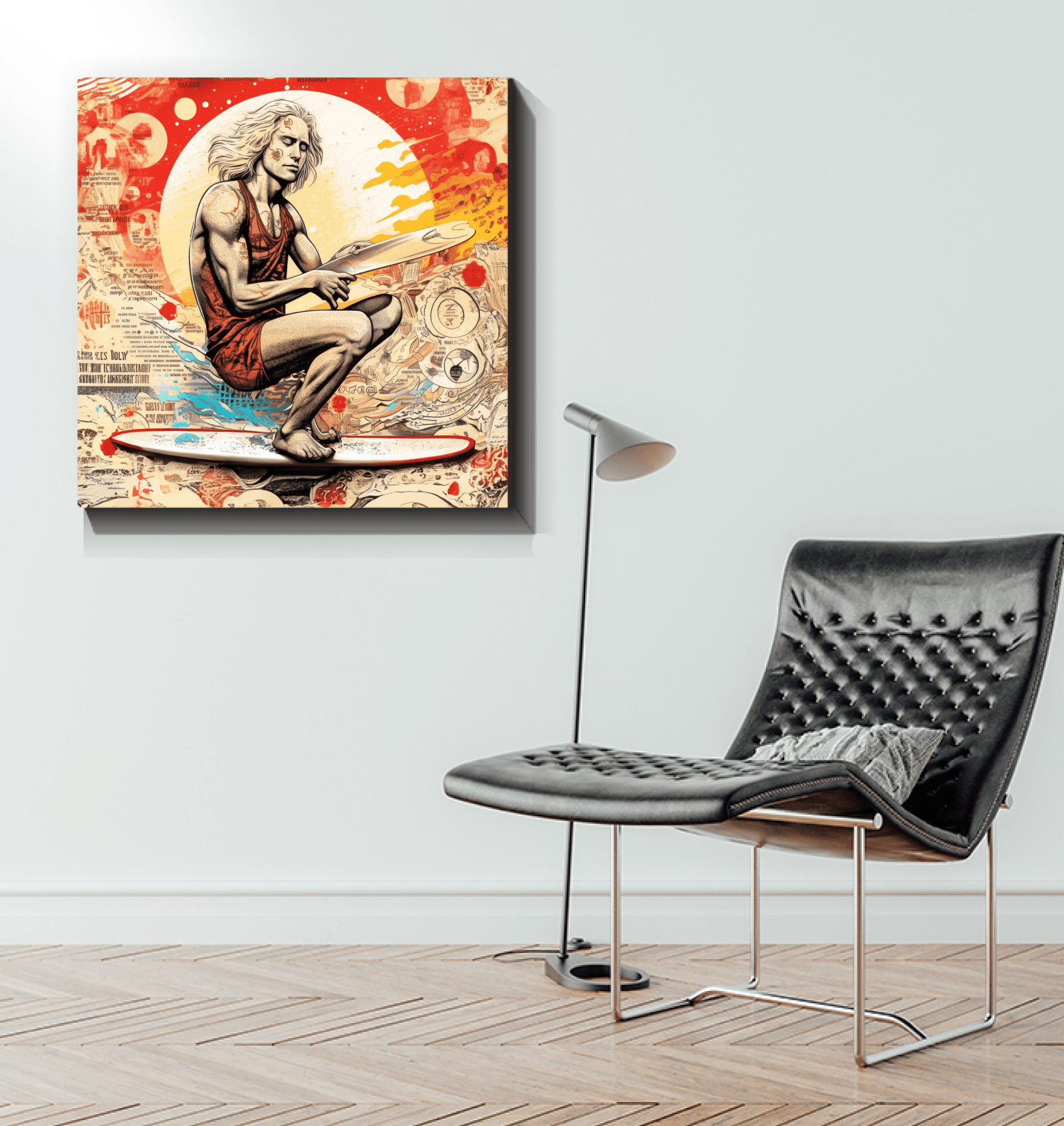 Coastal Explorer Surfing Canvas Art - Beyond T-shirts