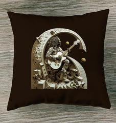 Rhythmic Reverie Outdoor Pillow