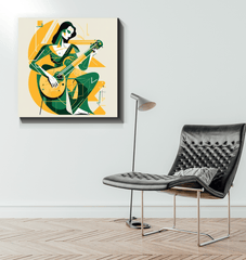 Runway Elegance Wrapped Canvas - Beyond T-shirts