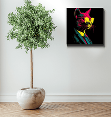 Majestic Kitty Canvas Artwork - Beyond T-shirts