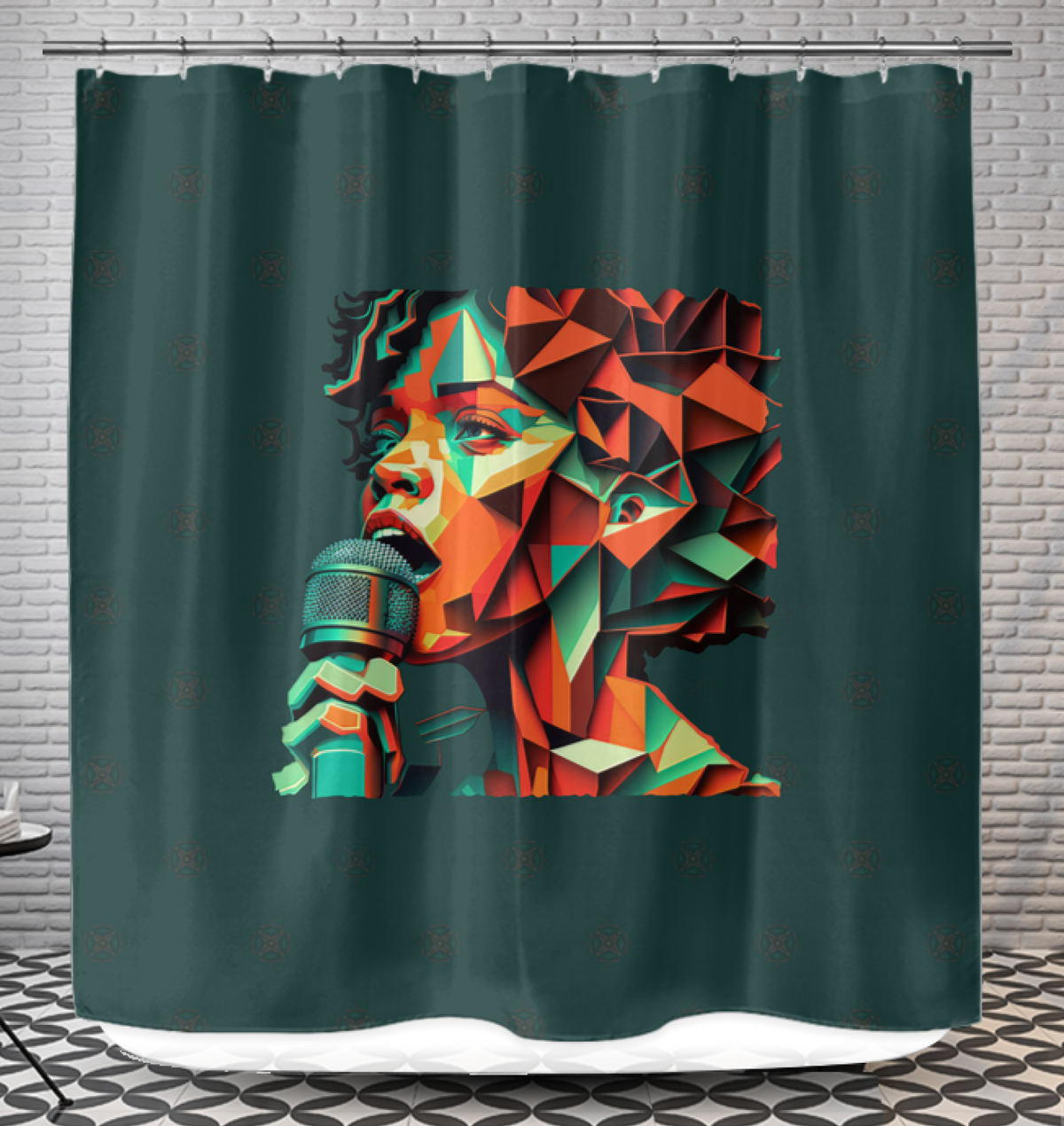 Vintage Gramophone Shower Curtain