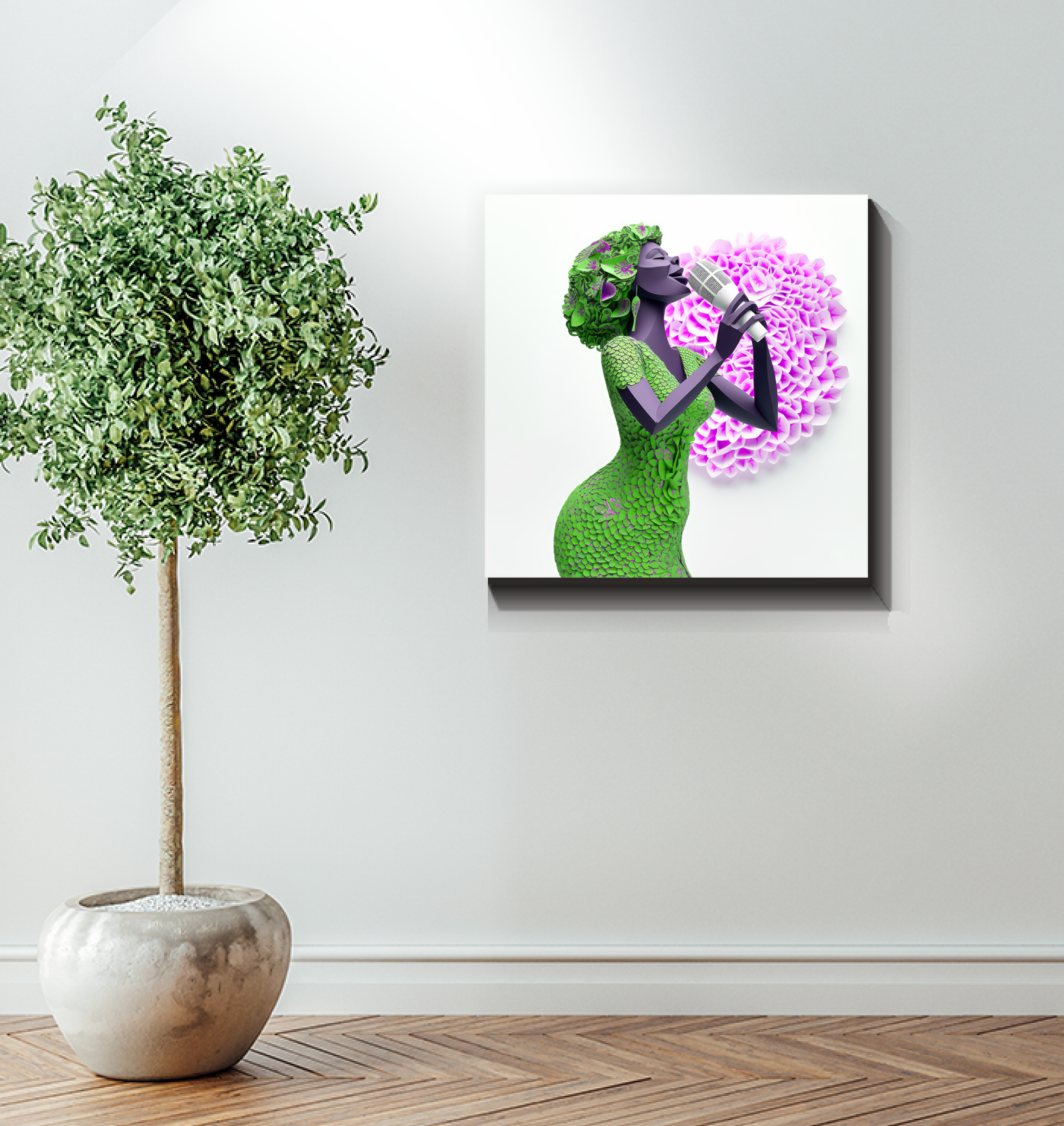 Serene Zen garden canvas print, ideal for creating a calm environment.