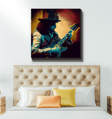 Guitar Melody Canvas Print - Beyond T-shirts