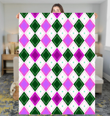 Diamond Illusion Sherpa Blanket